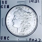 1921 BU GEM MORGAN SILVER DOLLAR UNC MS+++ U.S. MINT RARE COIN 9023