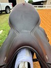 17.5" EQUIPE EK27 MONOFLAP SADDLE- Excellent used condition, cool grey accent — photo 1