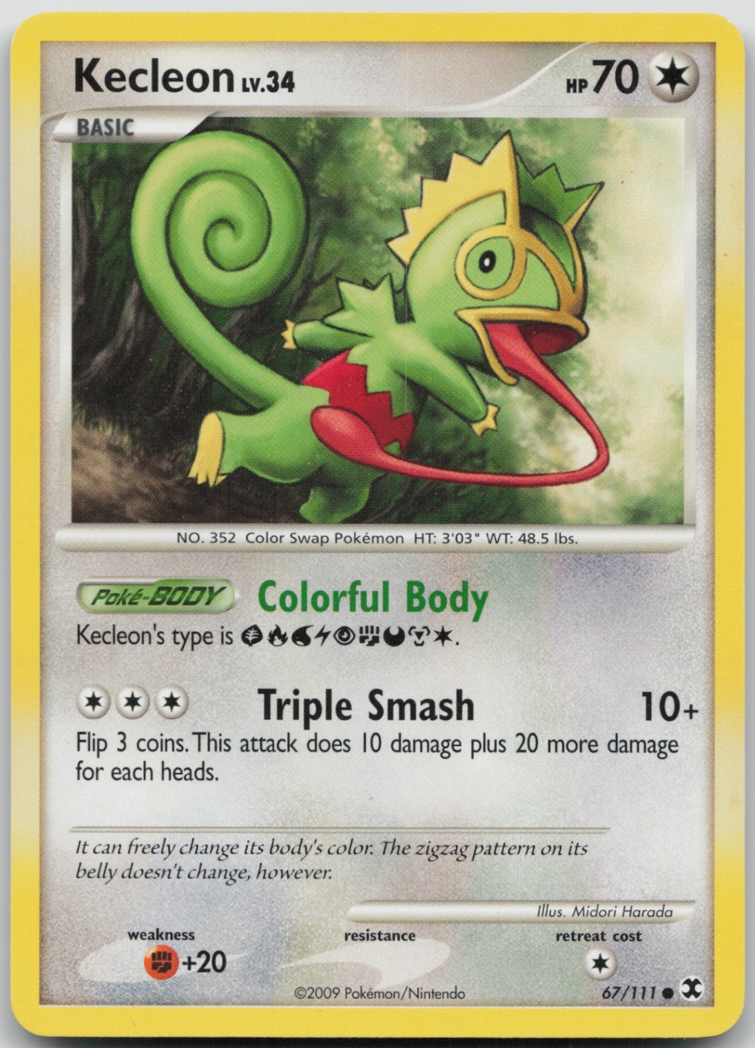 Kecleon 67/111 Common Rising Rivals LP Normal