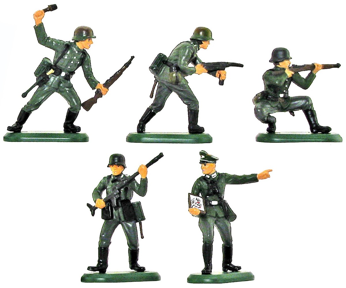 BRITAINS　兵隊　フィギュア Britains SuperDeetail WWII German Inf. 6 in 5 poses 54mm painted w