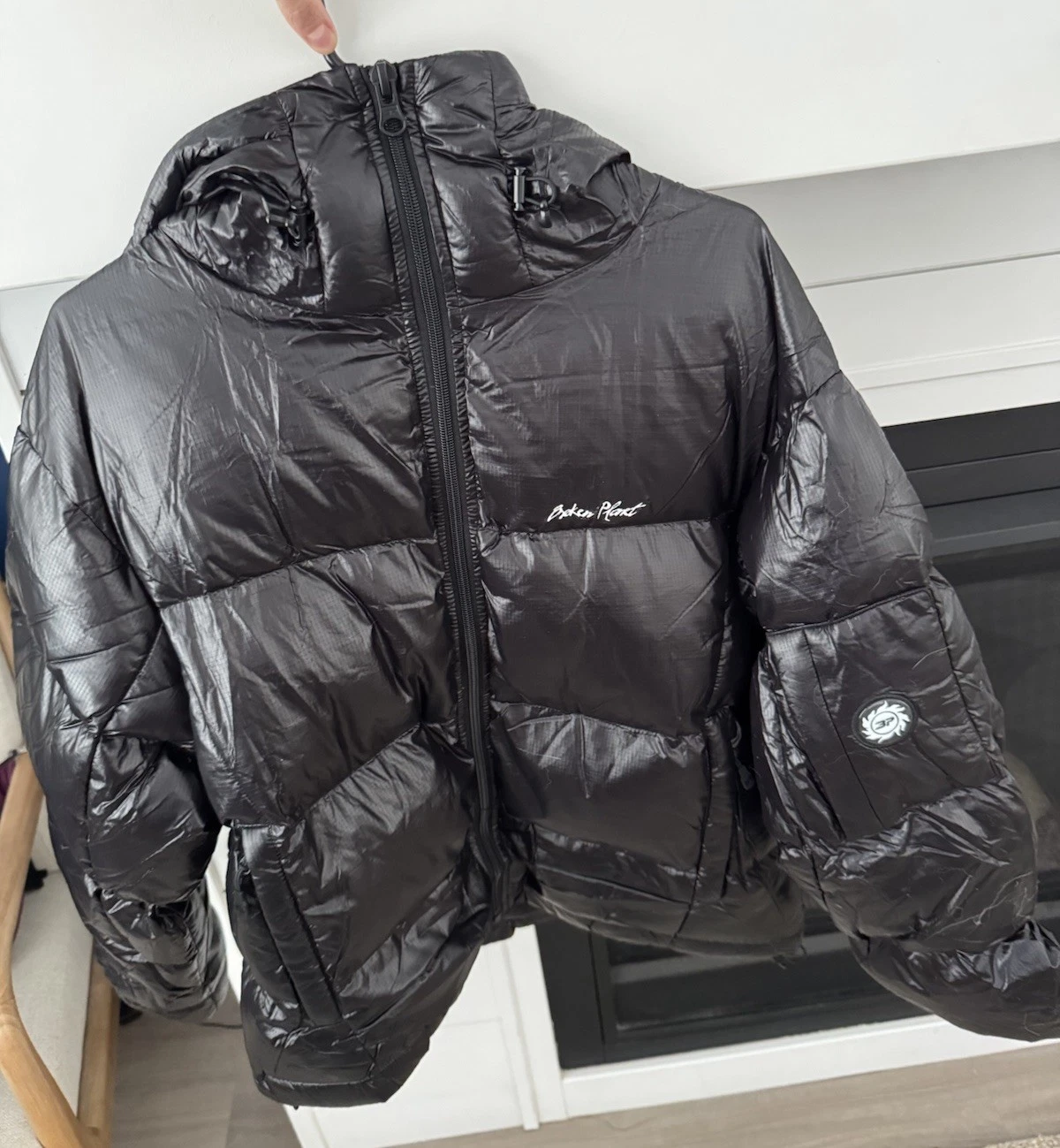 Broken Planet Men's Black Puffer Jacket Size Small NWOT image 6