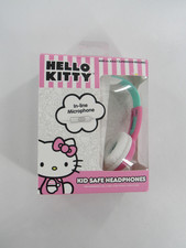 Hello Kitty Kids' Squishy Wired adjustable Headphones w/Built-In Microphone NEW