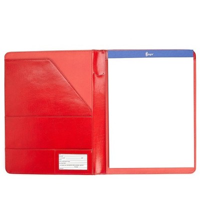 Royce Leather Aristo Genuine Leather Padfolio Red,Wallets