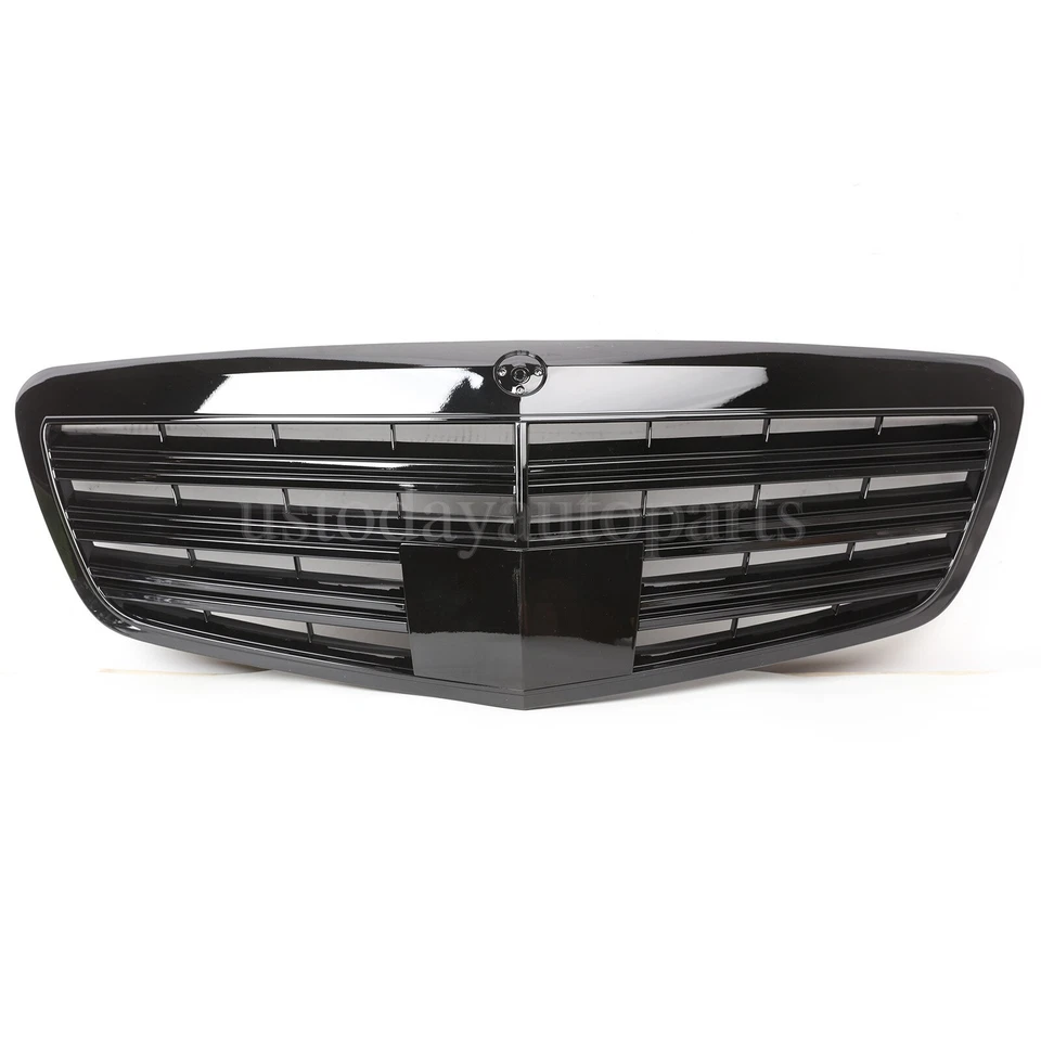 Fit For Mercedes Benz S400 S550 W221 10-13 Gloss Black Front Grille Grill Foto 3 de 4