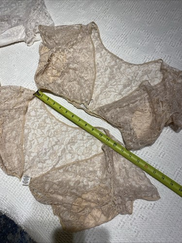 Vtg Kleinert's Cotton Lace Camisole Bralette Lingerie EXCLUSIVE TRIM BEIGE WHITE - Picture 8 of 16
