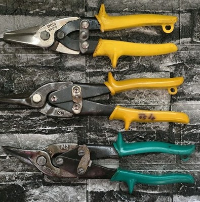 Lot Of 3 Wiss Aviation Tin Snips M2 M3 MPC-3 USA Made Pre-owned 