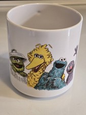 Vintage Sesame Street Plastic Cup 1978 Muppets Big Bird Cookie Oscar Grover 5 A