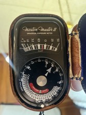 Vintage Weston Master II Universal Exposure Meter Model 735 Analog w/ Case USA