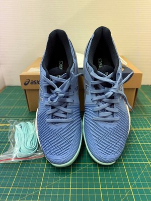 Asics DAMEN NETBURNER BALLISTIC FF 2 PERIWINKLE BLAU/REINES SILBER GRÖSSE UK 6,5
