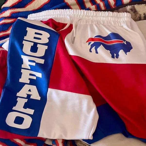 Pantalones deportivos Buffalo Football Joggers - Unisex bloque de color, pantalón deportivo Game Day Foto 4 de 4
