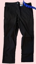 Wrangler Black Tech Cargo Pants Regular Fit Mens Size 36 x 30 NWT NEW