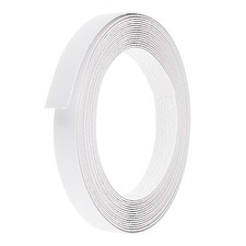 Bordatura 3/4"x25,6 piedi, bordo pre-incollato bordo ferro su bordo, bianco