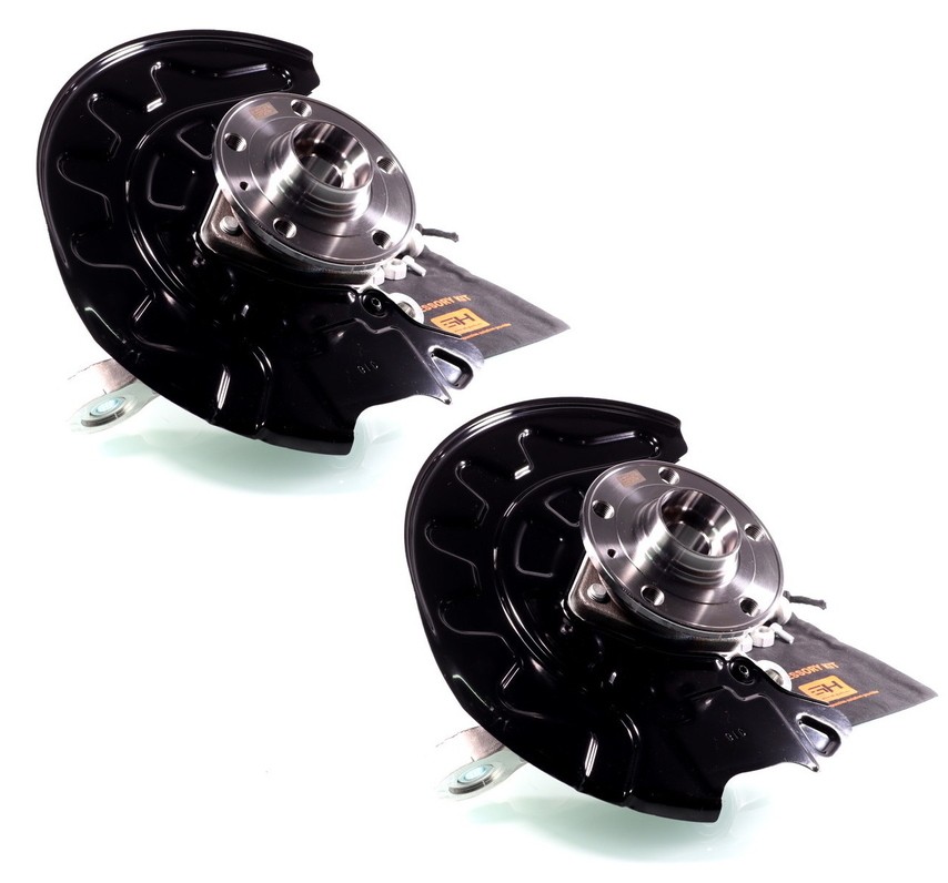 2x Complete Right+Left Steering Knuckle for Skoda SUPERB III (3V) /85 MM/ /ALU./