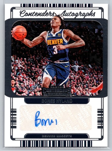 2022-23 Panini Contenders Bones Hyland Denver Nuggets Auto /199 #CA-BHY 1075
