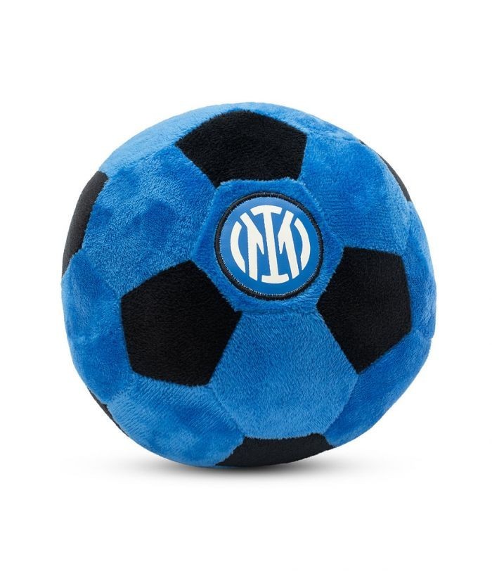 Seven Peluche Balón Inter, Negro Azul, Peluche de pelota de fútbol 16cm
