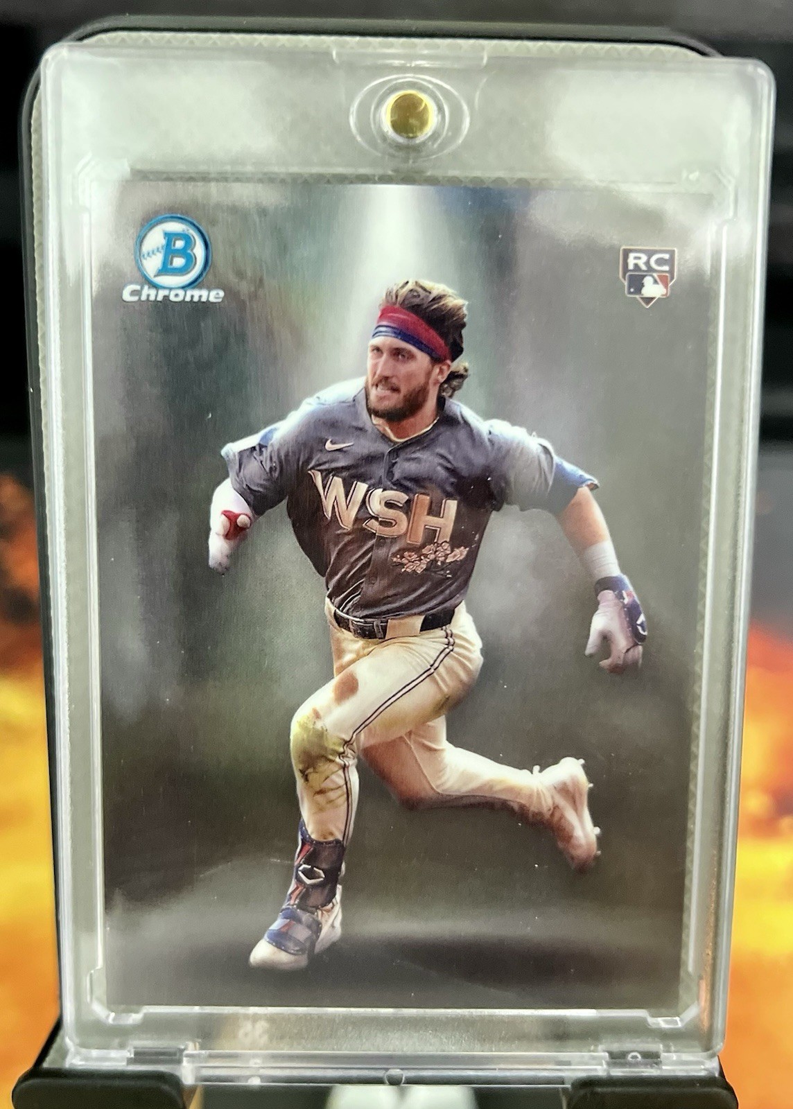 2025 Bowman Chrome Dylan Crews Spotlight Refractor Washington Nationals SSP (RC)