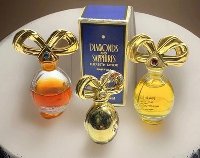 E .Taylor Diamonds and Sapphires / Rubies 3,7ml + Metall Anhänger f. Sammler 