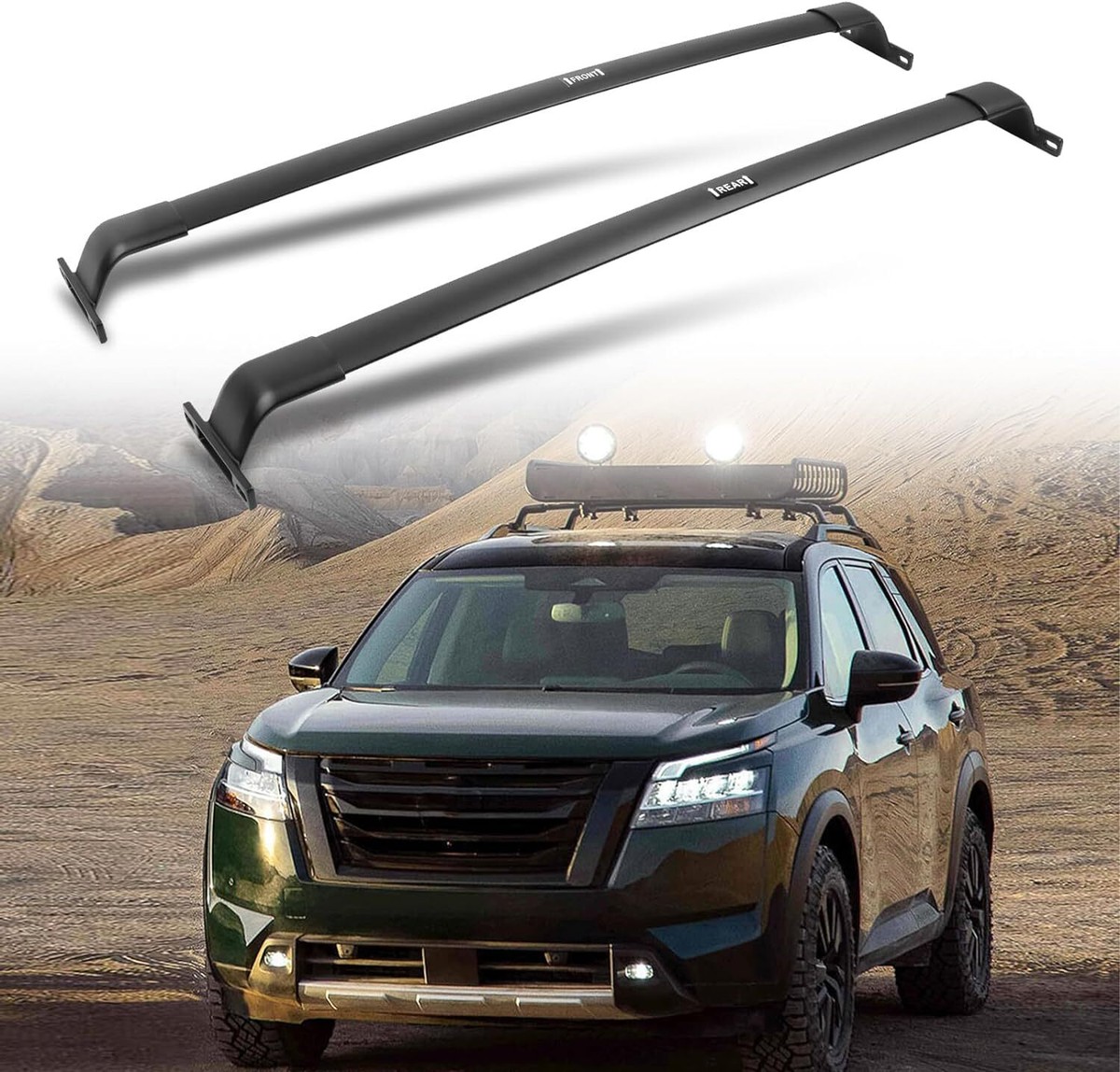 220 LBS Roof Rack Cross Bars Fit for Nissan Pathfinder 2022-2024