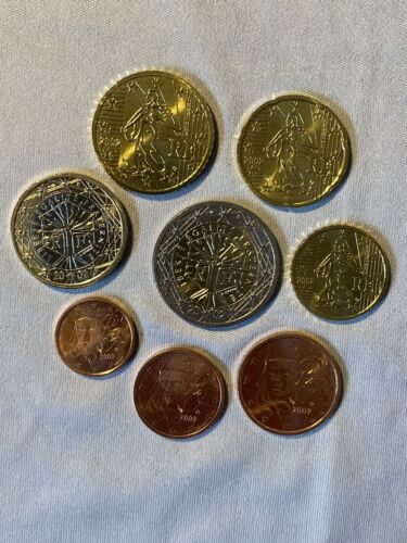 EURO-Kursmünzensatz 1Eurocent - 2Euro Frankreich 2002 - Bild 1 von 9