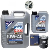 MotoröL Set 10W-40 6 Liter + ÖLfilter Sm 113 + Schraube FüR Fiat Ducato Kasten