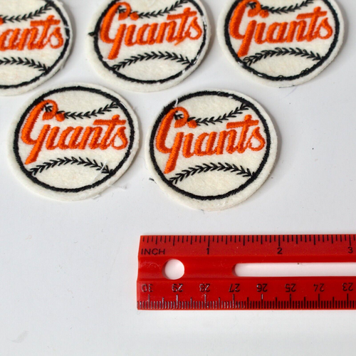Vintage 1960s 2" Handmade Baseball MLB Felt Patches San Francisco Giants x13 - Picture 4 of 5