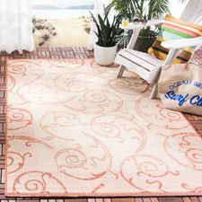 Tapis de cour naturel/terra SAFAVIEH extérieur CY2665-3201