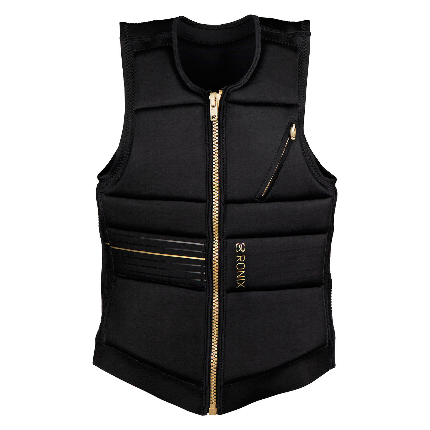 2022 Ronix Gilet Donna Rise Impact - Nero/Oro