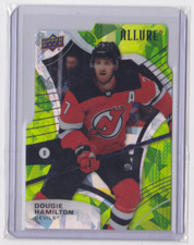2021-22 UD ALLURE GREEN RAINBOW BASE PARALLEL 29/99 DOUGIE HAMILTON #23 DEVILS