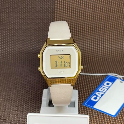 Casio LA680WEGL-4D Vintage Gold Pink Digital Ladies Dress Fashion Classic  Watch | eBay