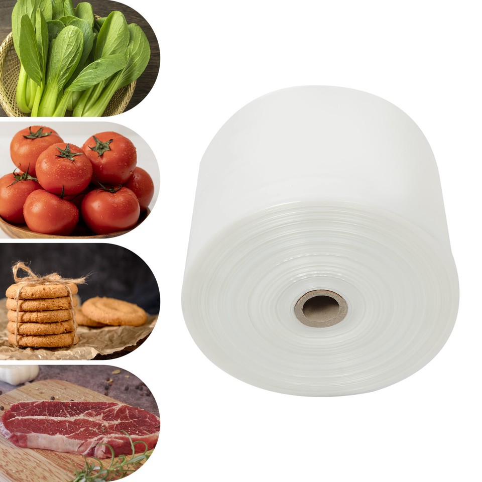 PE Poly Tubing Roll 22cmX880m Clear Plastic Poly Tube Bags For Food
