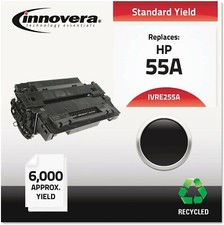 Innovera HP55A - CE255A, Replacement Cartridge Laser Toner, Black IVR-E255ASEL 