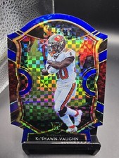2020 Select Keshawn Vaughn Blue Checkered Prizm Die Cut Concourse #73 Buccaneers