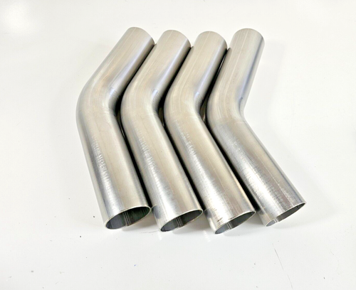 4 Pcs 2" Inch OD 45 Degree Actual 304 Stainless Steel Mandrel Bend MADE IN USA