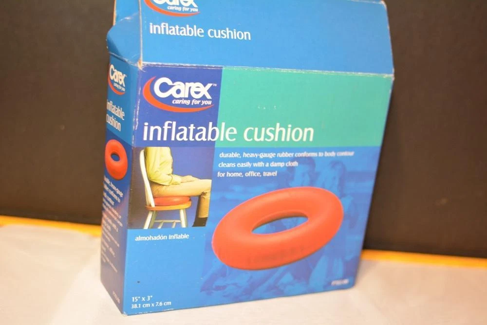 Carex Inflatable Ring Cushion Rubber Natural ConTours P703 00