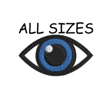 Eye Patch Eyeball Embroidered DIY Iron-on/Sew-on Custom Applique Clothing Vest