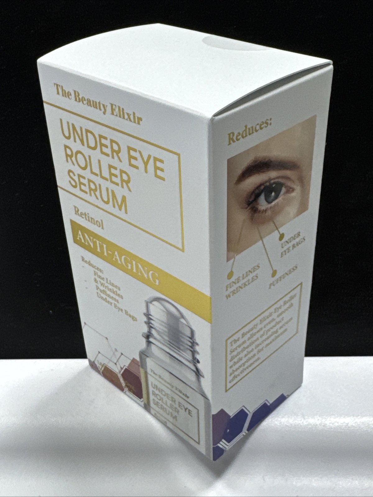 The Beauty Elixir  Under EYE ROLLER Serum / Anti-Aging Retinol 1.69 Fl Oz/50 ML