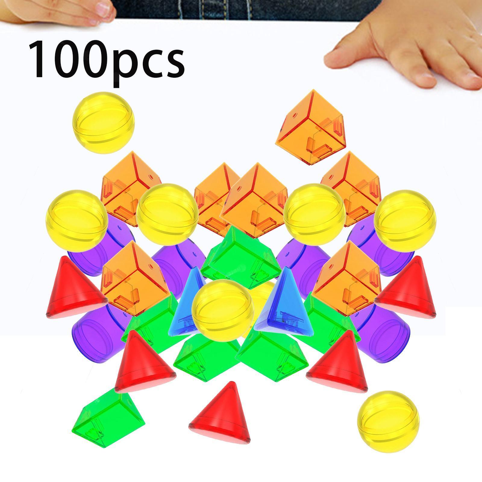 Translucent Shapes Pattern Blocks 100x Geometric Solids Translucent Pattern Blocks Geometric Shapes ...