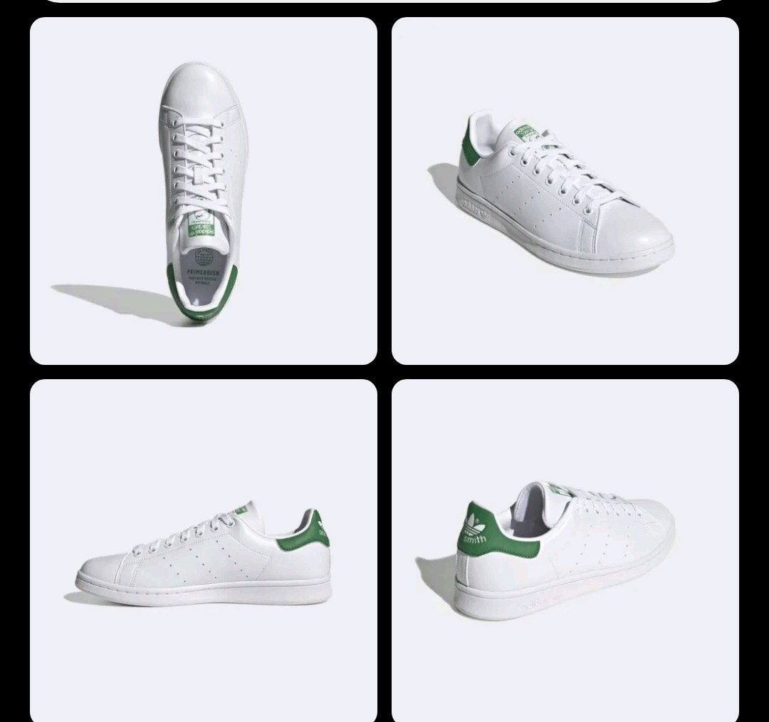 Adidas Originals Men's Stan Smith Shoes NEW AUTHENTIC White/Green