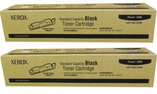 TWO 2 New Genuine Original OEM Xerox 106R01217 Black Toner Cartridges 6360