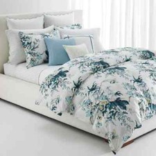 5 pc Ralph Lauren Eden Botanical King Comforter, Shams, Euro Shams Set 655 NIP