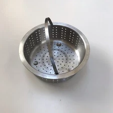 Stainless Steel Colander Strainer Cooking Pot Insert with handle Pasta Dumpling