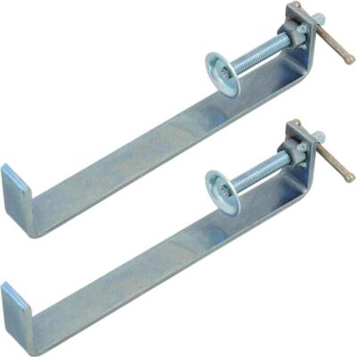 Neilsen 2pc Bricklaying Profile Clamp Brick DIY Clamps 200mm 8'' T Blot