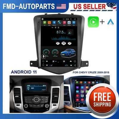 APPLE CARPLAY 9.7'' ANDROID 13.0 CAR RADIO STEREO GPS FOR CHEVY CRUZE 2009-2015