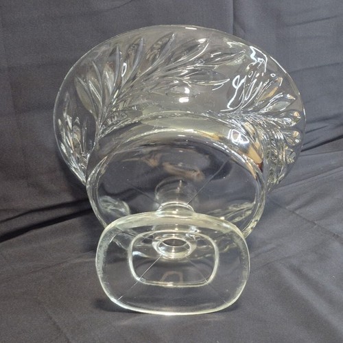 #1008 Willow AKA Oleander Indiana Glass 1930's Compote 7.25" Tall x 10.5" Across - Picture 6 of 15