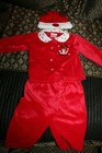 Velvet infant Reindeer outfit Holiday Christmas 3 piece w/hat 6-9 mos. Brand New — photo 2
