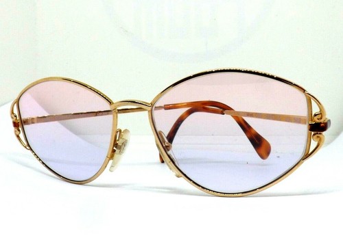 GIAN MARCO VENTURI occhiali da sole donna anni 80 vintage oro italia lente  rosa | eBay
