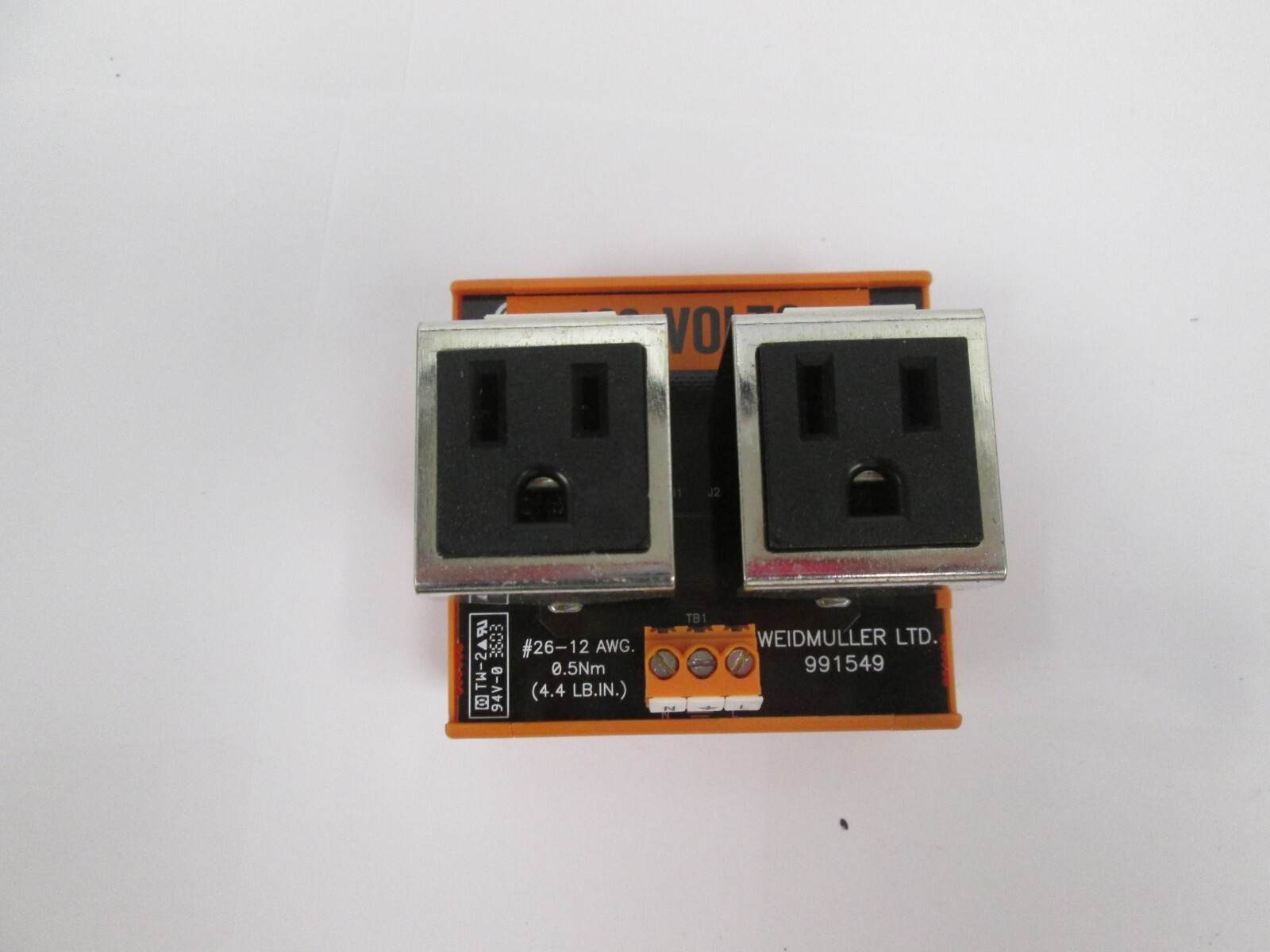 WEIDMULLER DUAL OUTLET MODULE, 991549 | eBay
