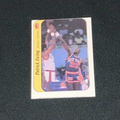 Patrick Ewing 1986 Fleer Sticker Rookie RC 6 NEW YORK KNICKS HOF