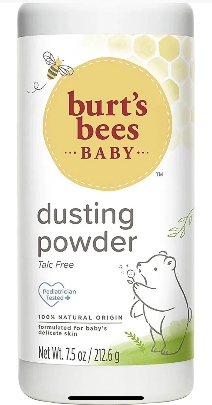 1 Burt's Bees Talc Free Baby Dusting Powder 7.5oz Soft Dry For Delicate Skin HTF