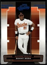2005 Playoff Absolute Memorabilia BLUE #68 SAMMY SOSA Baltimore Orioles D4